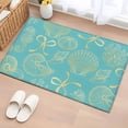 Area Rug Ocean Shell Conch Coral Rectangle Area Rugs Washable Rug for ...