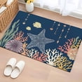Area Rug Ocean Starfish Coral Fish Rectangle Area Rugs Washable Rug for ...