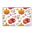 Area Rug Onion pumpkin garlic Throw Rug, Indoor Door Mat, Door mat 60