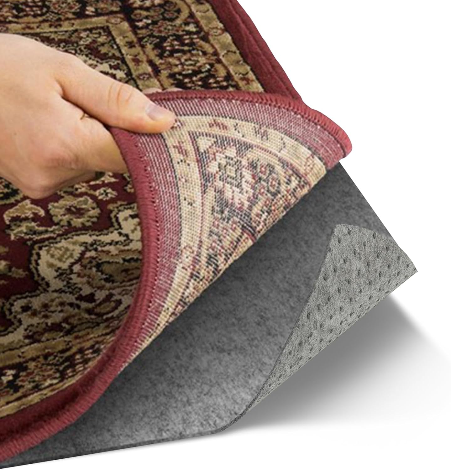 Area Rug Pad, 1/4" Non Slip Carpet Pad, Rug Pads Hardwood Floors, Rug Pads Non Slip, Carpet