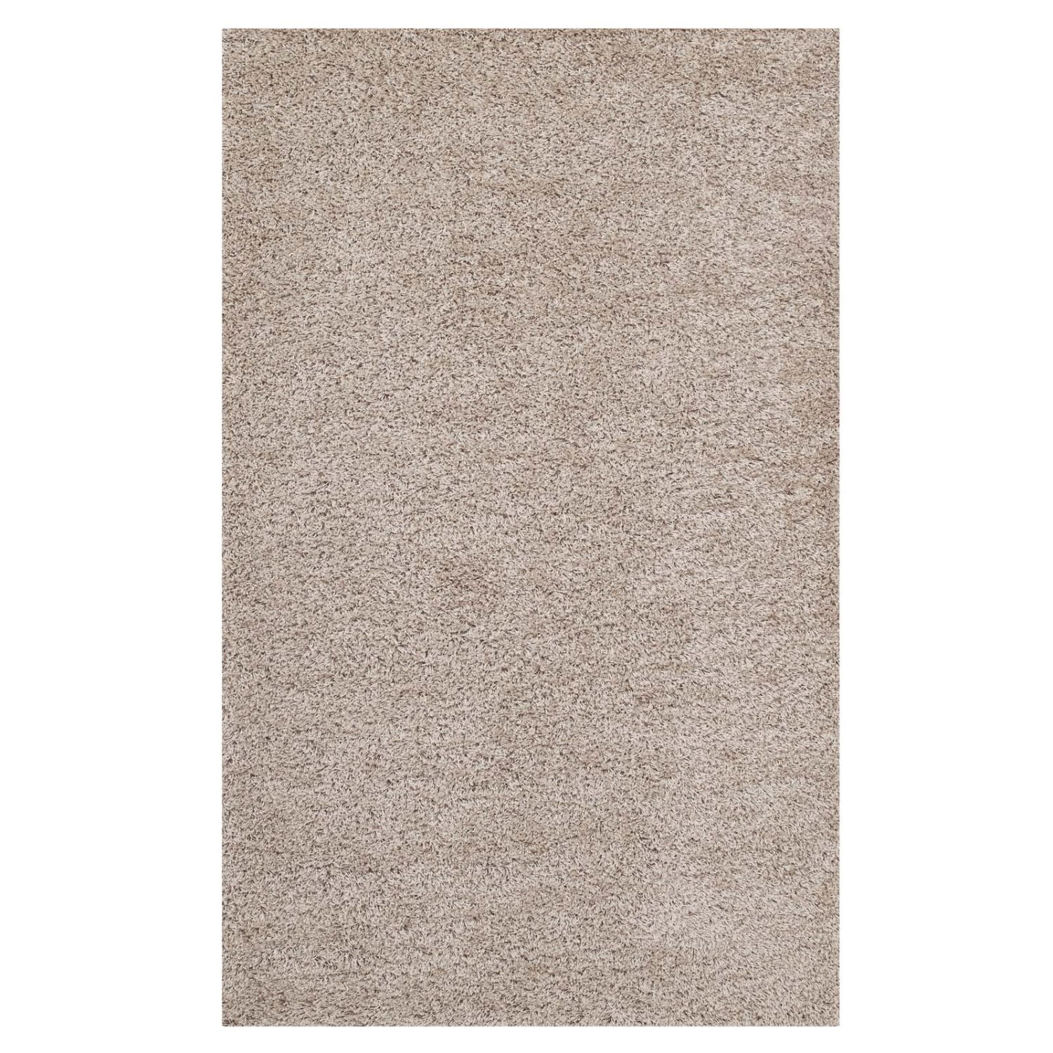 Area Rug Runner Floor Carpet, Beige, Fabric, 8x10, Living Kitchen Cafe ...