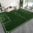 thumbnail image 1 of Area Rug - Soccer Field Rug, Sports Football Ball Boys Kids Indoor Throw Rugs, Low Pile Easy Clean Mats, Washable Stain Resistant Entry Carpet for Floor Bedside Entrance 3x4ft, 1 of 6