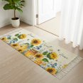 thumbnail image 1 of Area Rug with Tassels 2' x 5', Country Sunflower Daisy Flower Kitchen Runner Rug for Hallway Bedroom Throw Rugs, Farmhouse Plant Bee Soft Door Mat for Bathroom Entrance Living Room, 1 of 9
