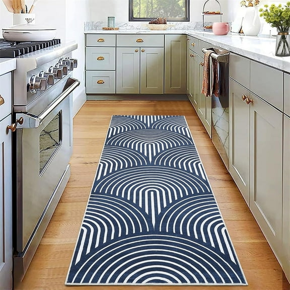 Area Rug Washable Rugs Geometric Rainbow Area Rug for Living Room Bedroom Modern Abstract Office Carpet Low Pile Neutral Soft Nursery Rug Farmhouse Floor Cover 2'x6' /5'x7'/6'x9'/8'x10'/9'x12'
