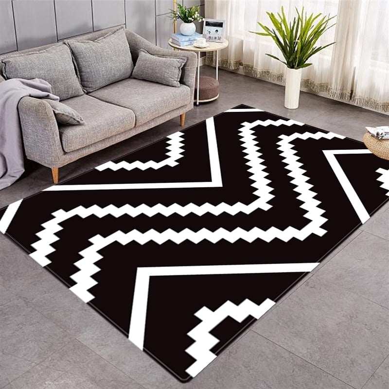 Area Rug Water Ripples Carpet Living Room Antislip Area Rugs Modern