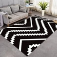 thumbnail image 1 of Area Rug Water Ripples Carpet Living Room Anti-slip Area Rugs Modern Home Decor Bedroom Floor Mat Al, 1 of 6