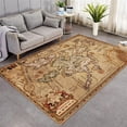 thumbnail image 1 of Area Rug World Map Carpet Kids Bedroom Playing Mat Living Room Large Area Rug Playroom Educational A, 1 of 6