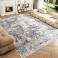 thumbnail image 1 of Area Rug for Living Room, 8'x10' Non-Slip Neutral Abstract Light Gray Indoor Rug, Stain Resistant Carpet for Bedroom, Dinning Room, 1 of 10