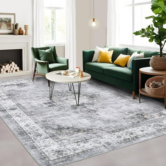 Area Rug for Living Room,Washable&Non-Slip Rug for Dining Room Soft Low Pile Throw Rugs for Home Decor Office