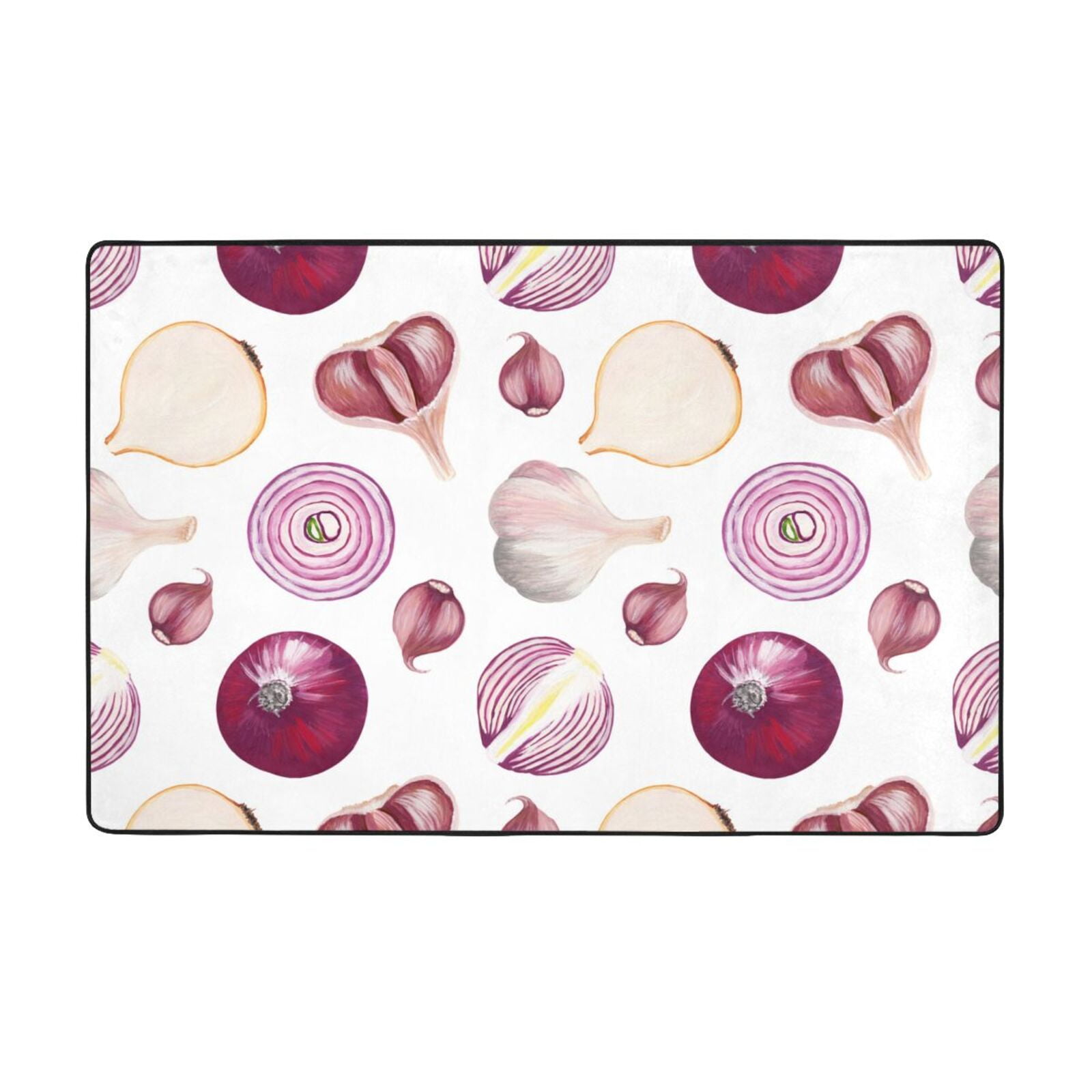 Area Rug funny Onion garlic Throw Rug, Indoor Door Mat, Door mat 60*