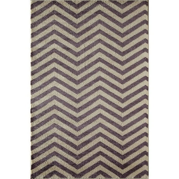 Area Rug in Lavender Chevron (2 ft. 11 in. L x 2 ft. W (5 lbs.))