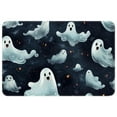 Area Rugs 2'×3' NonSlip Door Mat, Halloween Spooky Boo Print Soft
