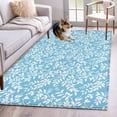 thumbnail image 1 of Area Rugs 2.7'x5', Blue Spring Floral Carpet for Living Room Bedroom Dining Room, Farmhouse Flowers Elegant Pastoral Throw Kitchen Rugs Non Slip Washable Rectangle Indoor Outdoor Rugs, 1 of 8