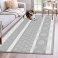 thumbnail image 1 of Area Rugs 2.7'x5', Farm Fruits Carpet for Living Room Bedroom Dining Room, Watermelon Lemons Peach Strawberry Grey Striped Throw Kitchen Rugs Non Slip Washable Rectangle Indoor Outdoor Rugs, 1 of 8