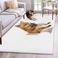 thumbnail image 1 of Area Rugs 2.7'x5', Funny Foxes Carpet for Living Room Bedroom Dining Room, Cute Art Fun Lovely Animals on Toilets Throw Kitchen Rugs Non Slip Washable Rectangle Indoor Outdoor Rugs, 1 of 8