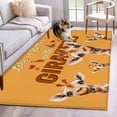 thumbnail image 1 of Area Rugs 2.7'x5', Giraffe Carpet for Living Room Bedroom Dining Room, Red Love Heart Rustic Animals Orange Throw Kitchen Rugs Non Slip Washable Rectangle Indoor Outdoor Rugs, 1 of 8