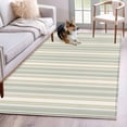 thumbnail image 1 of Area Rugs 2.7'x5', Light Green Lines Carpet for Living Room Bedroom Dining Room, Retro Minimalist Stripes Pattern Throw Kitchen Rugs Non Slip Washable Rectangle Indoor Outdoor Rugs, 1 of 8