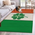 thumbnail image 1 of Area Rugs 2.7'x5', St. Patrick's Day Carpet for Living Room Bedroom Dining Room, Irish Green Shamrock Flag Wood Grain Throw Kitchen Rugs Non Slip Washable Rectangle Indoor Outdoor Rugs, 1 of 8