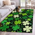 thumbnail image 1 of Area Rugs 2.7'x5', St. Patrick's Day Carpet for Living Room Bedroom Dining Room, Lucky Shamrocks Spring Leaves Plants Throw Kitchen Rugs Non Slip Washable Rectangle Indoor Outdoor Rugs, 1 of 8