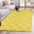 thumbnail image 1 of Area Rugs 2.7'x5', Yellow Morocco Carpet for Living Room Bedroom Dining Room, Bohemia Nation Abstract Geometric Motifs Throw Kitchen Rugs Non Slip Washable Rectangle Indoor Outdoor Rugs, 1 of 8