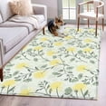 thumbnail image 1 of Area Rugs 2.7'x5', Yellow Spring Floral Carpet for Living Room Bedroom Dining Room, Flowers Leaves Pastoral Botanical Throw Kitchen Rugs Non Slip Washable Rectangle Indoor Outdoor Rugs, 1 of 8