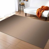 Area Rugs 2.7x5 Ft Dark Brown Ombre Solid Color Gradient Modern Art Non-Slip Washable Rug Indoor Rug Floor Mats Non Shedding Carpet for Living Room Bedroom Dining Room Home Decor