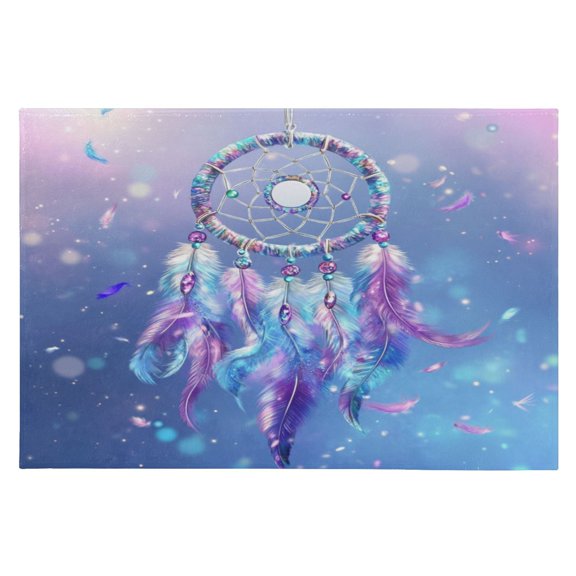 Area Rugs 23.62"x35.43" Soft Non-Slip Door Mat Machine Washable Entryway Rug for Bedroom Kitchen Dream Catcher