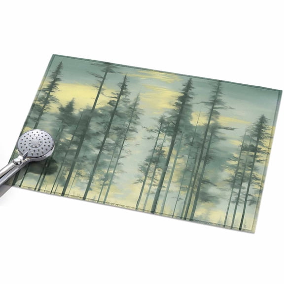 Area Rugs 2x3,Abstract Forest Pine Tree Non Slip Washable Rug Indoor Carpet Soft Floor Rugs for Home Living Room Bedroom Dining Room Office