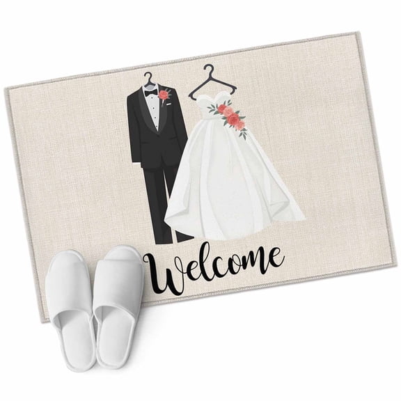 Area Rugs 2x3,Couple Wedding Dress Non Slip Washable Rug Indoor Carpet Soft Floor Rugs for Home Living Room Bedroom Dining Room Office
