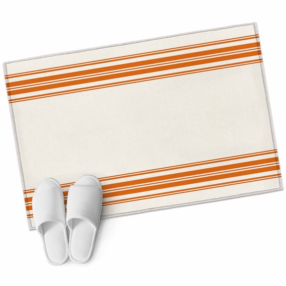 Area Rugs 2x3,Farm Thanksgiving Orange Lines Non Slip Washable Rug Indoor Carpet Soft Floor Rugs for Home Living Room Bedroom Dining Room Office