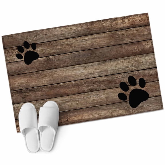 Area Rugs 2x3, Farmhouse Dog Paws Non Slip Washable Rug Indoor Carpet Soft Floor Rugs for Home Living Room Bedroom Dining Room Office