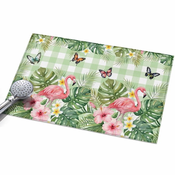 Area Rugs 2x3,Flamingo Flower Leaf Butterfly Non Slip Washable Rug ...