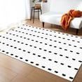 thumbnail image 1 of Area Rugs 2x3 Ft Boho Polka Dot Stripes Geometric Black White Non-Slip Washable Rug Indoor Rug Floor Mats Non Shedding Carpet for Living Room Bedroom Dining Room Home Decor, 1 of 8
