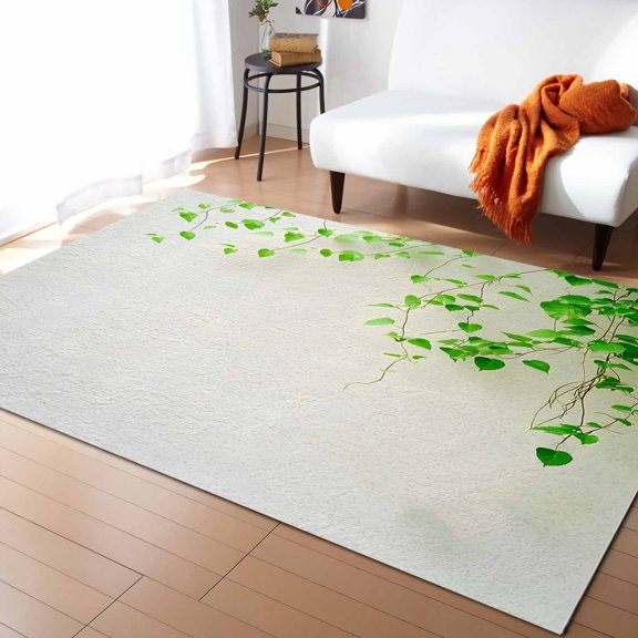 Area Rugs 2x3 Ft Plant Leaf Vine Wall Scenery Non-Slip Washable Rug Indoor Rug Floor Mats Non Shedding Carpet for Living Room Bedroom Dining Room Home Decor