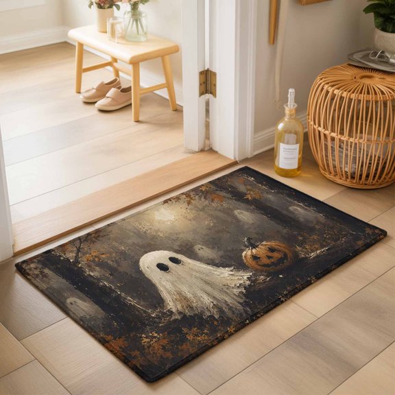 Area Rugs 2x3,Halloween Cute Ghost Non Slip Washable Rug Indoor Carpet Soft Floor Rugs for Home Living Room Bedroom Dining Room Office