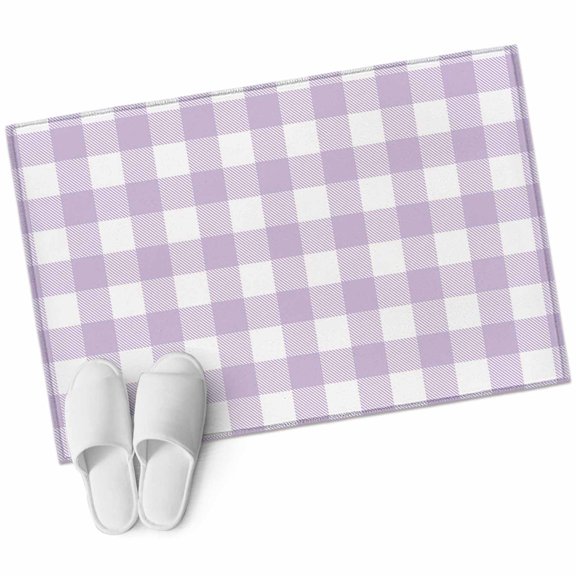 Area Rugs 2x3,Lavender Purple Grid Non Slip Washable Rug Indoor Carpet Soft Floor Rugs for Home Living Room Bedroom Dining Room Office