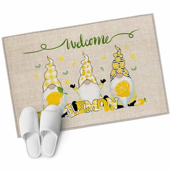 Area Rugs 2x3,Lemon Summer Dwarf Non Slip Washable Rug Indoor Carpet Soft Floor Rugs for Home Living Room Bedroom Dining Room Office