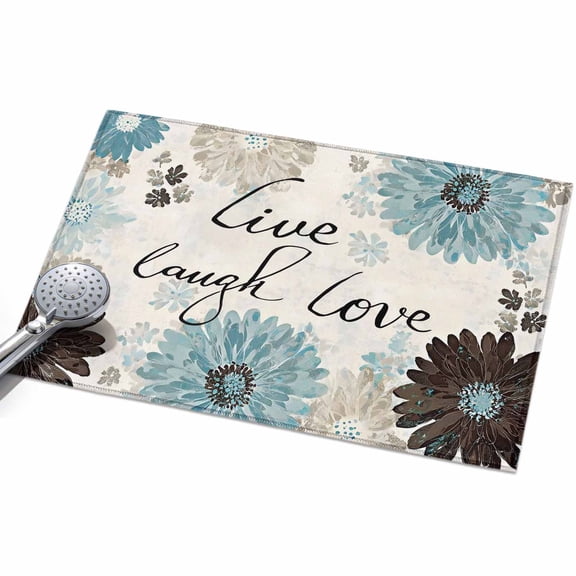 Area Rugs 2x3,Live Love Laugh Words Non Slip Washable Rug Indoor Carpet Soft Floor Rugs for Home Living Room Bedroom Dining Room Office