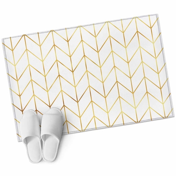 Area Rugs 2x3, Minimalist Yellow Herringbone Arrow Non Slip Washable Rug Indoor Carpet Soft Floor Rugs for Home Living Room Bedroom Dining Room Office