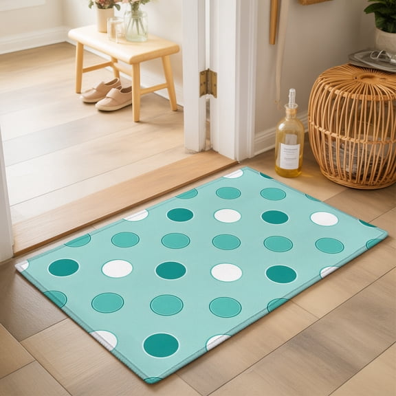 Area Rugs 2x3,Modern Minimalist Polka Dot Non Slip Washable Rug Indoor Carpet Soft Floor Rugs for Home Living Room Bedroom Dining Room Office