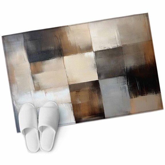 Area Rugs 2x3,Retro Geometric Patchwork Non Slip Washable Rug Indoor Carpet Soft Floor Rugs for Home Living Room Bedroom Dining Room Office