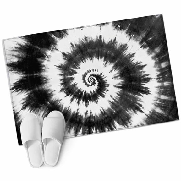 Area Rugs 2x3,Retro Tie-dye Black White Non Slip Washable Rug Indoor Carpet Soft Floor Rugs for Home Living Room Bedroom Dining Room Office