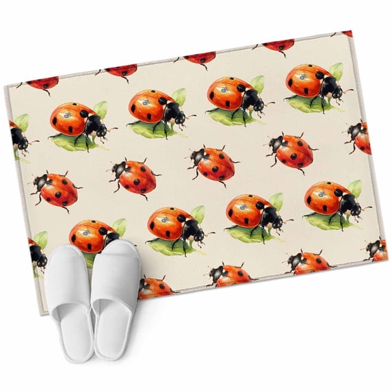 Area Rugs 2x3, Spring Insects Seven Star Ladybirds Non Slip Washable ...