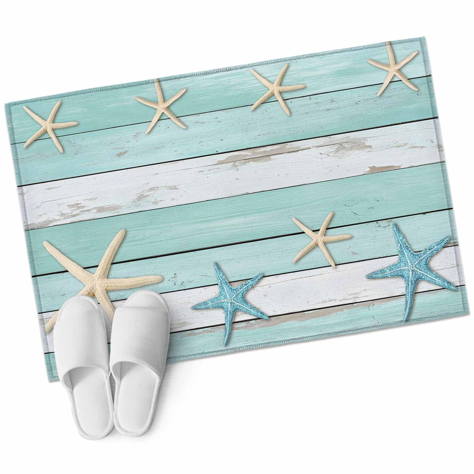 Area Rugs 2x3, Summer Farm Green White Wood Non Slip Washable Rug ...