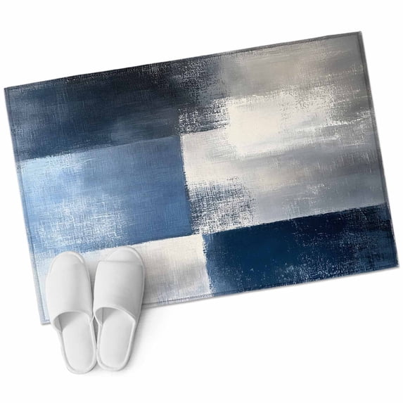 Area Rugs 2x3,Vintage Blue Gray Oil Painting Non Slip Washable Rug Indoor Carpet Soft Floor Rugs for Home Living Room Bedroom Dining Room Office