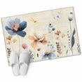 thumbnail image 1 of Area Rugs 2x3,Watercolor Blue Floral Dragonfly on Retro Non Slip Washable Rug Indoor Carpet Soft Floor Rugs for Home Living Room Bedroom Dining Room Office, 1 of 9