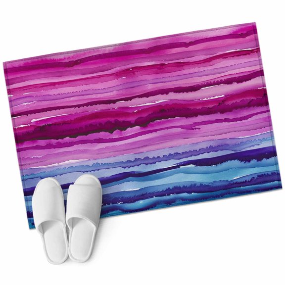 Area Rugs 2x3,Watercolor Blue Purple Pink Texture Non Slip Washable Rug Indoor Carpet Soft Floor Rugs for Home Living Room Bedroom Dining Room Office