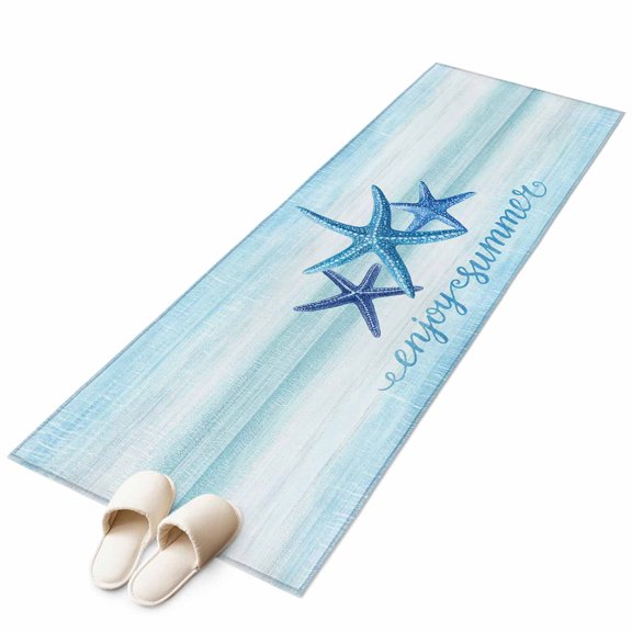 Area Rugs 2x6, Enjoy Summer Words Non Slip Washable Rug Indoor Carpet Soft Floor Rugs for Home Living Room Bedroom Dining Room Office