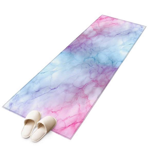 Area Rugs 2x6, Natural Marble Agate Stone Texture Non Slip Washable Rug Indoor Carpet Soft Floor Rugs for Home Living Room Bedroom Dining Room Office