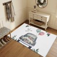 thumbnail image 1 of Area Rugs 3'x5', Car Rose Carpet Runner Indoor Outdoor Rugs Home Decor Aesthetic, Wedding Balloons Leaves Floral Birds Non Slip Mats Washable Accent Rug for Living Room Bedroom, 1 of 8